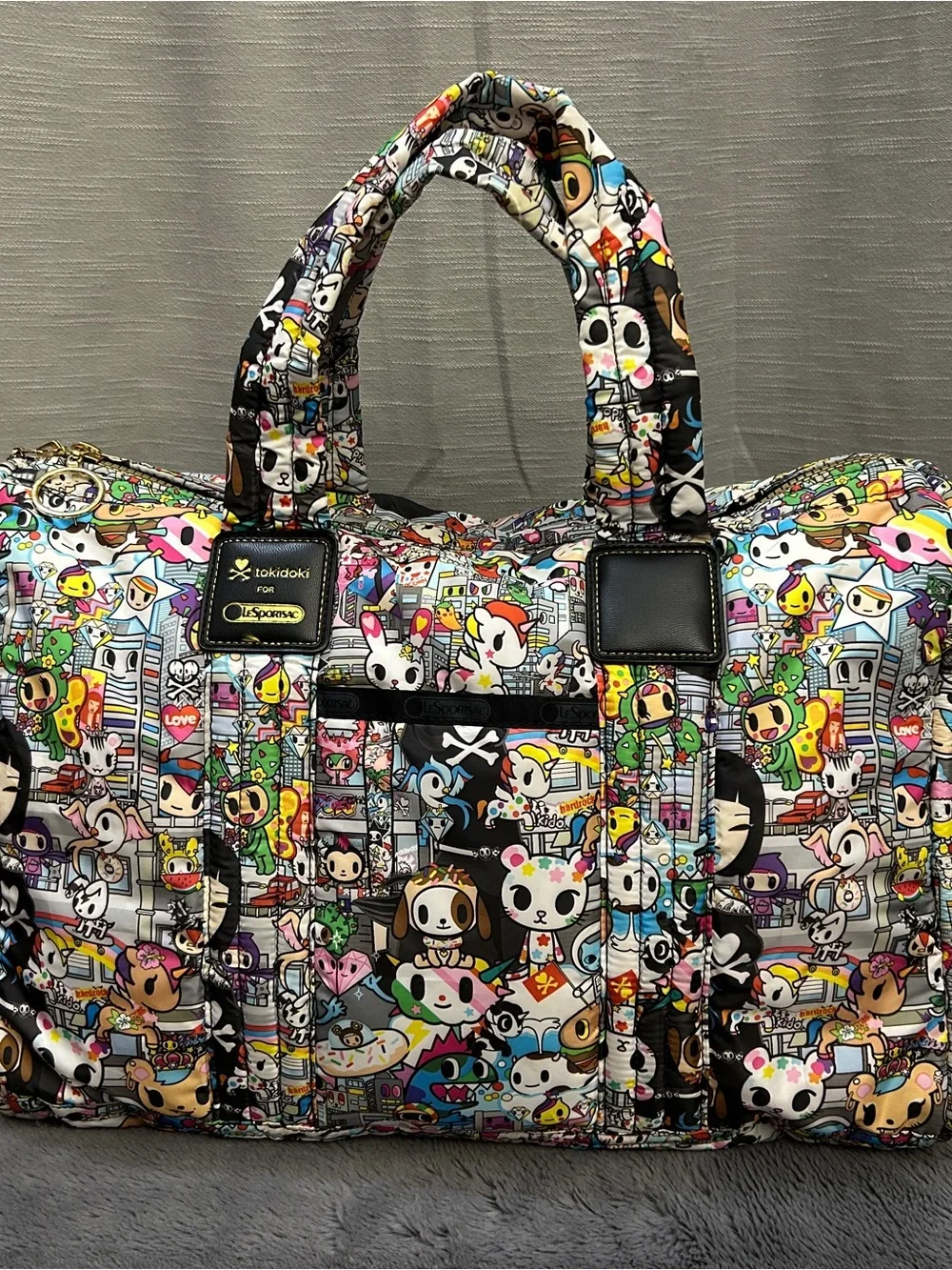 tokidoki for LeSportsac Tutti Rondinella Buon Viaggio Weekender Duffle Bag